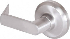 Stanley - Grade 1 Dummy Lever Lockset - 2-3/4" Back Set, Keyless Cylinder, Brass Alloy, Satin Chrome Finish - Industrial Tool & Supply