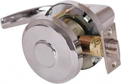 Stanley - Grade 1 Communicating Lever Lockset - 2-3/4" Back Set, Key In Lever Cylinder, Brass Alloy, Bright Chrome Finish - Industrial Tool & Supply