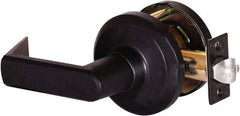 Stanley - Grade 1 Communicating Lever Lockset - 2-3/4" Back Set, Key In Lever Cylinder, Brass Alloy, Oil Rubbed Bronze Finish - Industrial Tool & Supply