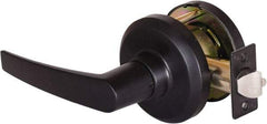 Stanley - Grade 1 Communicating Lever Lockset - 2-3/4" Back Set, Key In Lever Cylinder, Brass Alloy, Oil Rubbed Bronze Finish - Industrial Tool & Supply