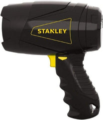 Stanley - Black Halogen Spotlight - 400 Lumens, 6 Volt, 3 Watt - Industrial Tool & Supply