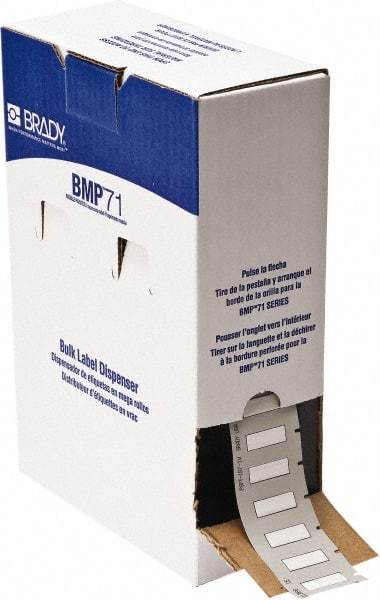 Brady - 1-1/6" Wide x 336" Long, White Heat Shrinkable Polyolefin Heat Shrink Tubing - For BMP61 Labeling System, BMP71 Label Printer, TLS 2200 Thermal Labeling System, TLS-pc Link Thermal Labeling System - Industrial Tool & Supply