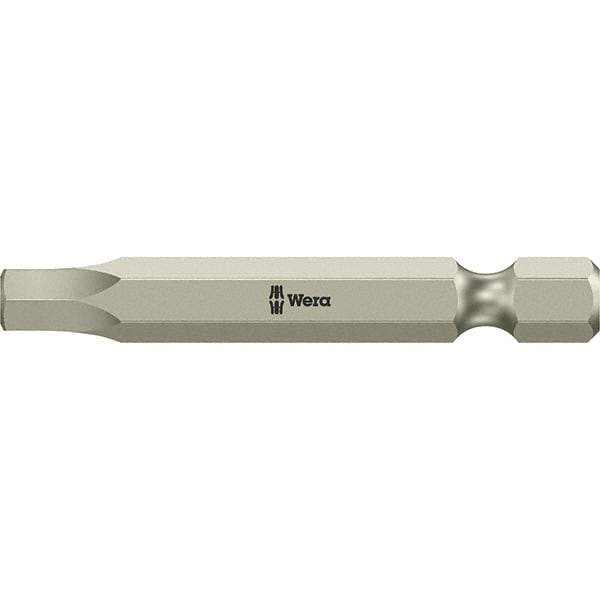 Wera - 3/32" Hex Screwdriver Bit - 1/4" Drive, 89mm OAL - Industrial Tool & Supply