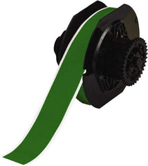 Brady - 1-1/8" Wide x 1,200" Long, Green Vinyl Tape - For BBP30 Label Printer, BBP33 Label Printer, BBP35 Multicolor Sign & Label Printer, BBP37 Color & Cut Sign & Label Printer, BradyPrinter S3100, BBP31 Sign & Label Printer - Industrial Tool & Supply