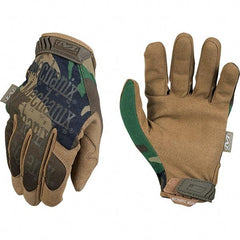 Mechanix Wear - Size S Work Gloves - For Mechanic's & Lifting, Uncoated, Hook & Loop Cuff, Full Fingered, Camouflage, Paired - Industrial Tool & Supply
