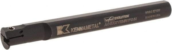 Kennametal - 5/8" Min Bore Diam, 125mm OAL, 1/2" Shank Diam, A-EVE Indexable Boring Bar - 1" Max Bore Depth, EG0160M1FP02 Insert - Industrial Tool & Supply