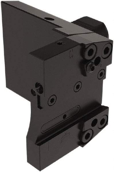 Seco - Tool Block Style 150.10-JETI, 25mm Blade Height, 130.5mm OAL, 100mm OAH, Indexable Cutoff Blade Tool Block - 40mm Shank Width, Through Coolant - Industrial Tool & Supply