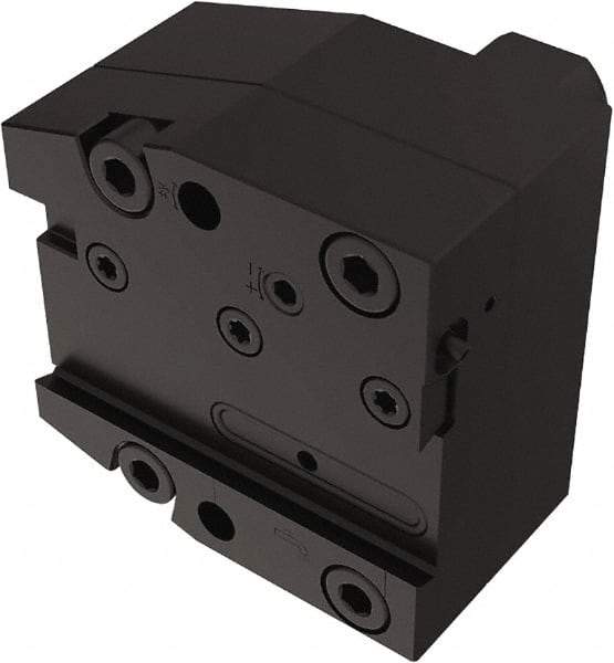 Seco - Tool Block Style 150.10-JETI, 25mm Blade Height, 96mm OAL, 85mm OAH, Indexable Cutoff Blade Tool Block - 30mm Shank Width, Through Coolant - Industrial Tool & Supply