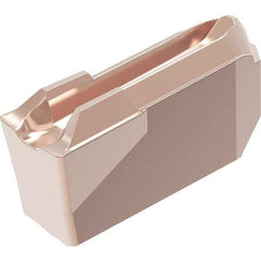 Kennametal - EC-U1B CL Grade KCM35B, 1.4mm Cutting Width Carbide Cutoff Insert - Neutral Lead Angle, 0.15mm Corner Radius, TiOCN Finish - Industrial Tool & Supply