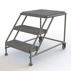 TRI-ARC - Rolling & Wall Mounted Ladders & Platforms Type: Rolling Work Platform Style: Steel Work Platform - Industrial Tool & Supply