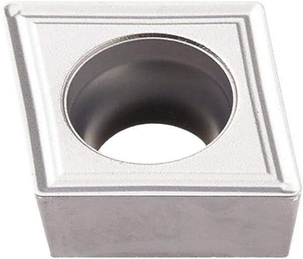 Seco - CCMT32.52 M3 Grade TP3501 Carbide Turning Insert - TiCN/Al2O3 Finish, 80° Diamond, 3/8" Inscr Circle, 5/32" Thick, 1/32" Corner Radius - Industrial Tool & Supply
