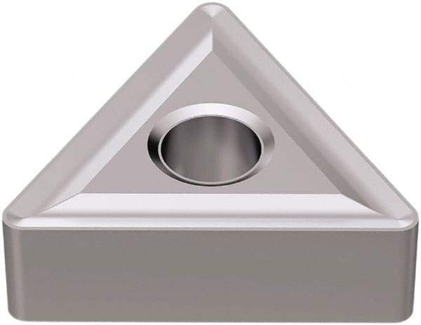 Seco - TNMG332 M4 Grade TK1501 Carbide Turning Insert - Ti(C/N)/Al2O3/Cr Finish, 60° Triangle, 3/8" Inscr Circle, 3/16" Thick, 1/32" Corner Radius - Industrial Tool & Supply