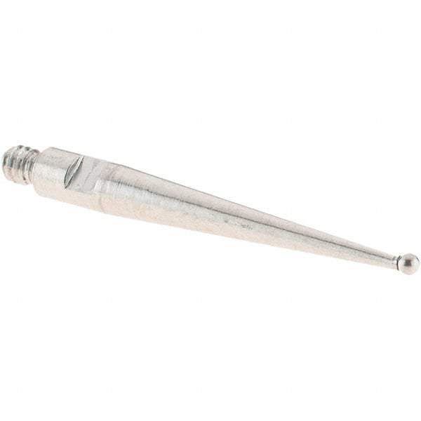 SPI - 1mm Ball Diam, Stainless Steel, Ball Test Indicator Contact Point - 20.3mm Contact Point Length, Use with SPI Integral Series - Industrial Tool & Supply
