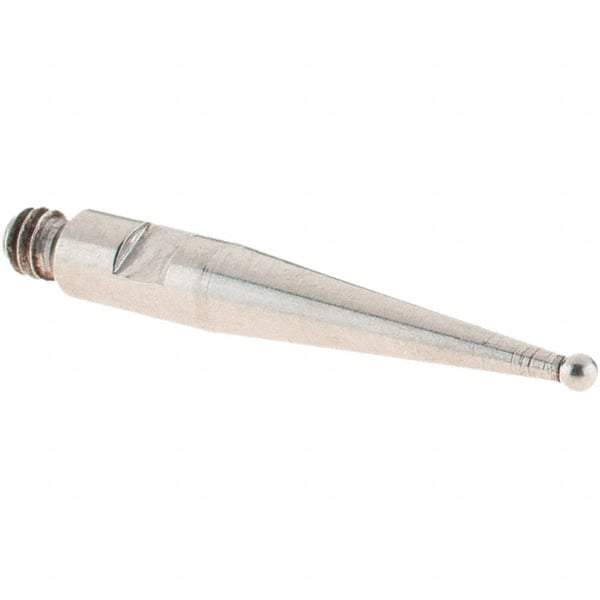 SPI - 1mm Ball Diam, Stainless Steel, Ball Test Indicator Contact Point - 16.8mm Contact Point Length, Use with SPI Integral Series - Industrial Tool & Supply