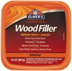 Elmer's - 1 Qt Jar Wood Filler - White - Industrial Tool & Supply