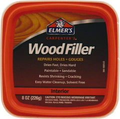 Elmer's - 0.5 Pt Jar Wood Filler - White - Industrial Tool & Supply