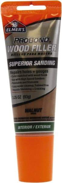 Elmer's - 3.25 oz Tube Wood Filler - Walnut - Industrial Tool & Supply