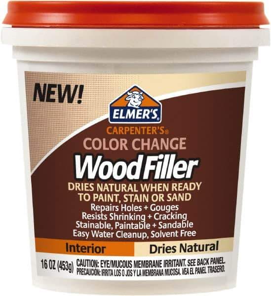 Elmer's - 16 oz Jar Wood Filler - Natural - Industrial Tool & Supply