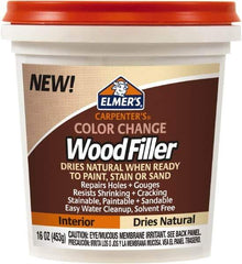 Elmer's - 16 oz Jar Wood Filler - Natural - Industrial Tool & Supply