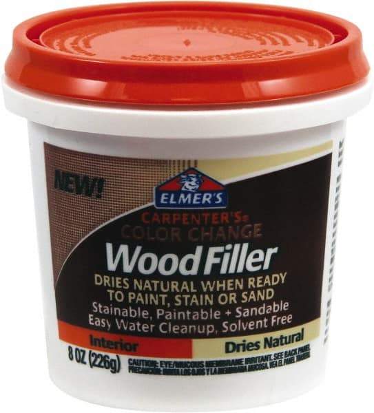 Elmer's - 8 oz Jar Wood Filler - Natural - Industrial Tool & Supply