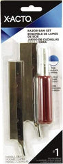 X-ACTO - Stainless Steel Hobby Knife with 2 Blades - #5 Blade, Plastic Handle - Industrial Tool & Supply