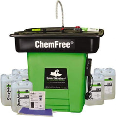 CRC - Free Standing Water-Based Parts Washer - 25 Gal Max Operating Capacity, HDPE Tank, 42" High x 47" Long x 38" Wide, 110 Input Volts - Industrial Tool & Supply