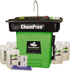 CRC - Free Standing Water-Based Parts Washer - 25 Gal Max Operating Capacity, HDPE Tank, 42" High x 47" Long x 38" Wide, 110 Input Volts - Industrial Tool & Supply