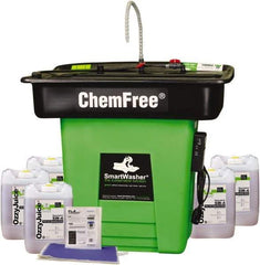 CRC - Free Standing Water-Based Parts Washer - 25 Gal Max Operating Capacity, HDPE Tank, 42" High x 47" Long x 38" Wide, 110 Input Volts - Industrial Tool & Supply