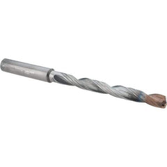 Walter-Titex - 1/4" 140° Solid Carbide Jobber Drill - Double Coating Finish, Right Hand Cut, Spiral Flute, Straight Shank, 106mm OAL, X-treme D Point - Industrial Tool & Supply