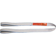 Lift-All - 13' Long x 2" Wide, 6,400 Lb Vertical Capacity, Polyester Web Sling - 5,000 Lb Choker Capacity - Industrial Tool & Supply