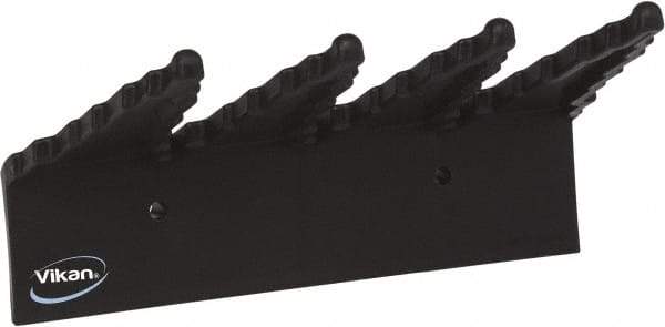 Vikan - 22 Lb, 6-1/2" Wide, 2-1/2" High, Polypropylene, Wall Bracket - 9-1/2" Long, 3 Holders - Industrial Tool & Supply