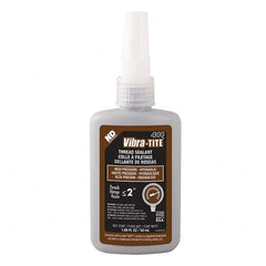 Vibra-Tite - 50 mL Bottle, Brown, Hydraulic - High Pressure Thread Sealant - Industrial Tool & Supply