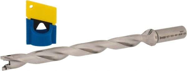 Iscar - 0.551" to 0.567" Diam, 12xD, 6.61" Max Depth, 0.63" Shank Diam, 9.38" OAL, Replaceable-Tip Drill - FCP, ICK, ICK-2M, ICM, ICP, iCP-2M Insert, 37804010 Toolholder, Series SumoCham - Industrial Tool & Supply