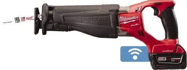 Milwaukee Tool - 18V, 0 to 3,000 SPM, Cordless Reciprocating Saw - Lithium-Ion Batteries Included - Industrial Tool & Supply