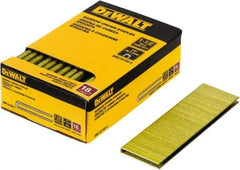DeWALT - 1-1/2" Long x 1/4" Wide, 18 Gauge Crowned Construction Staple - Steel, Copper Finish, Chisel Point - Industrial Tool & Supply
