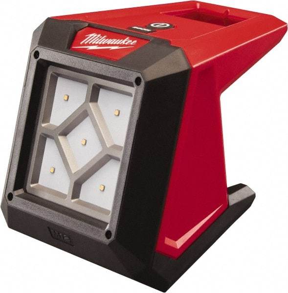 Milwaukee Tool - 12 Volts, 1000 Lumens, Cordless Work Light - Red, 15 hr Run Time - Industrial Tool & Supply