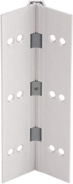 IVES - 83" Long x 4" Wide, Aluminum Continuous Hinge - 6" Thick, With Holes - Industrial Tool & Supply