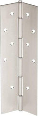 IVES - 83" Long x 4" Wide, Aluminum Continuous Hinge - 6" Thick, With Holes - Industrial Tool & Supply