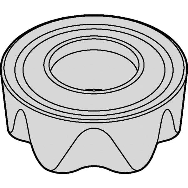 Kennametal - RCGT2006M0 LF Grade KCSM40 Carbide Milling Insert - AlTiN/TiN Finish, 1/4" Thick, 20mm Inscribed Circle - Industrial Tool & Supply