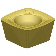 Kennametal - XDPT090408 Grade KCSM40 Carbide Milling Insert - AlTiN/TiN Finish, 3/16" Thick, 3/8" Inscribed Circle, 1/32" Corner Radius - Industrial Tool & Supply