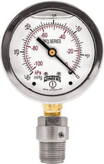 Winters - 2-1/2" Dial, 1/4 Thread, 0-160 Scale Range, Pressure Gauge - Bottom Connection Mount, Accurate to 1.5% of Scale - Industrial Tool & Supply