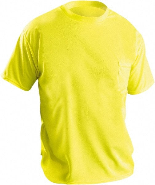 OccuNomix - Size 4XL Hi-Viz Yellow High Visibility Short Sleeve T-Shirt - Industrial Tool & Supply