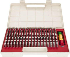 SPI - 250 Piece, 0.251-0.5 Inch Diameter Plug and Pin Gage Set - Plus 0.0002 Inch Tolerance, Class ZZ - Industrial Tool & Supply
