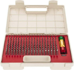 SPI - 190 Piece, 0.061-0.25 Inch Diameter Plug and Pin Gage Set - Minus 0.0002 Inch Tolerance, Class ZZ - Industrial Tool & Supply