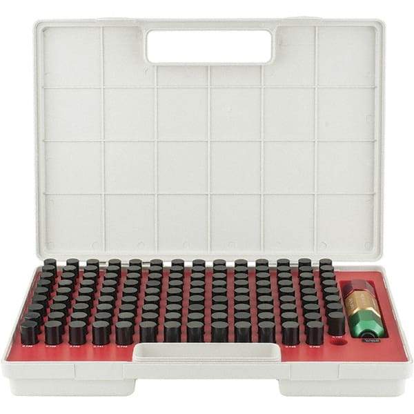 SPI - 125 Piece, 0.626-0.75 Inch Diameter Plug and Pin Gage Set - Minus 0.0002 Inch Tolerance, Class ZZ - Industrial Tool & Supply