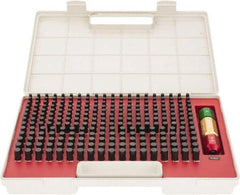 SPI - 250 Piece, 0.251-0.5 Inch Diameter Plug and Pin Gage Set - Minus 0.0002 Inch Tolerance, Class ZZ - Industrial Tool & Supply