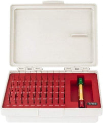 SPI - 50 Piece, 0.011-0.06 Inch Diameter Plug and Pin Gage Set - Minus 0.0002 Inch Tolerance, Class ZZ - Industrial Tool & Supply