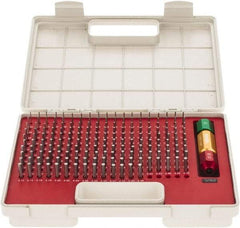 SPI - 185 Piece, 1.3-4.98mm Diameter Plug and Pin Gage Set - Minus 0.005mm Tolerance, Class ZZ - Industrial Tool & Supply