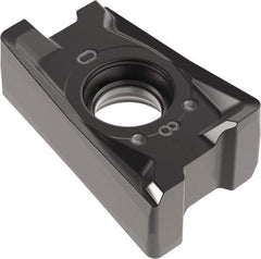 Kennametal - LNGU432 GE Grade KCPK30 Carbide Milling Insert - TiN/TiCN/Al2O3 Finish, 3/16" Thick, 0.8mm Corner Radius - Industrial Tool & Supply