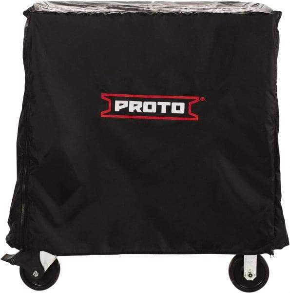 Proto - Tool Box Nylon Workstation Cover - 78" Wide x 26" High, Black, For Proto Workstations - Industrial Tool & Supply